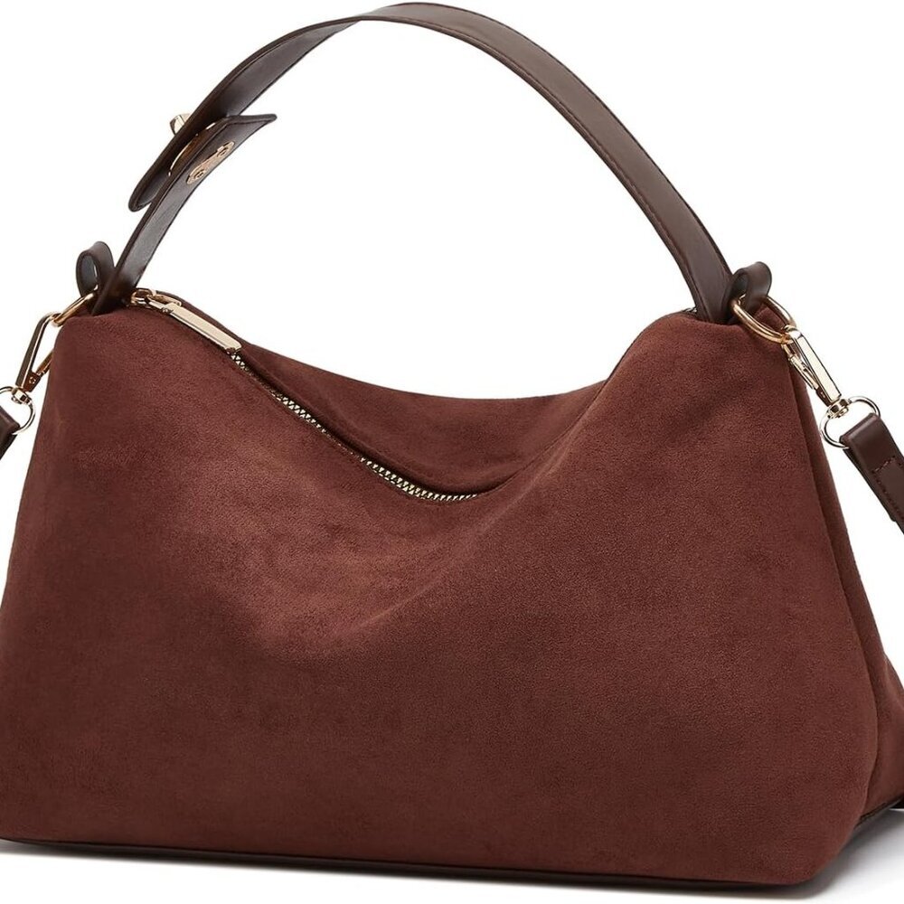 Slouchy Suede Cloud Hobo Bags Women Crescent Satchels Shoulder Bag Crossbody Pho